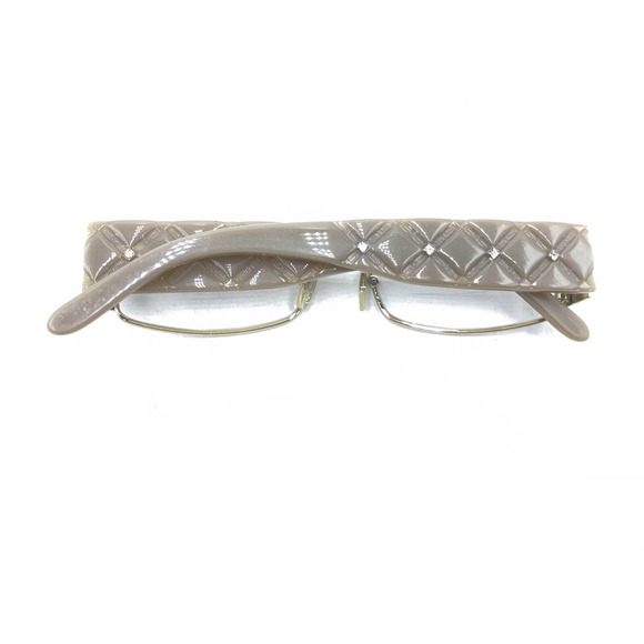 Versace MOD. 1153-B 1221 Gold Beige Rectangle Eyeglasses Frames 51-16 135 Italy - Picture 11 of 12